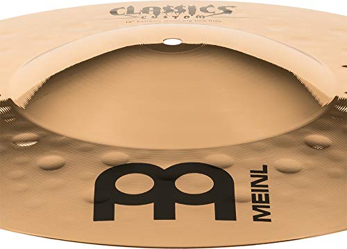 Meinl 18" Big Bell Ride Cymbal - Classics Custom Extreme Metal - Made in Germany, 2-YEAR WARRANTY (CC18EMBBR-B)