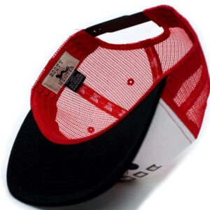 Booty Hunter Flat Bill Unisex-Adult One-Size Trucker Hat Cap Black/Red/White