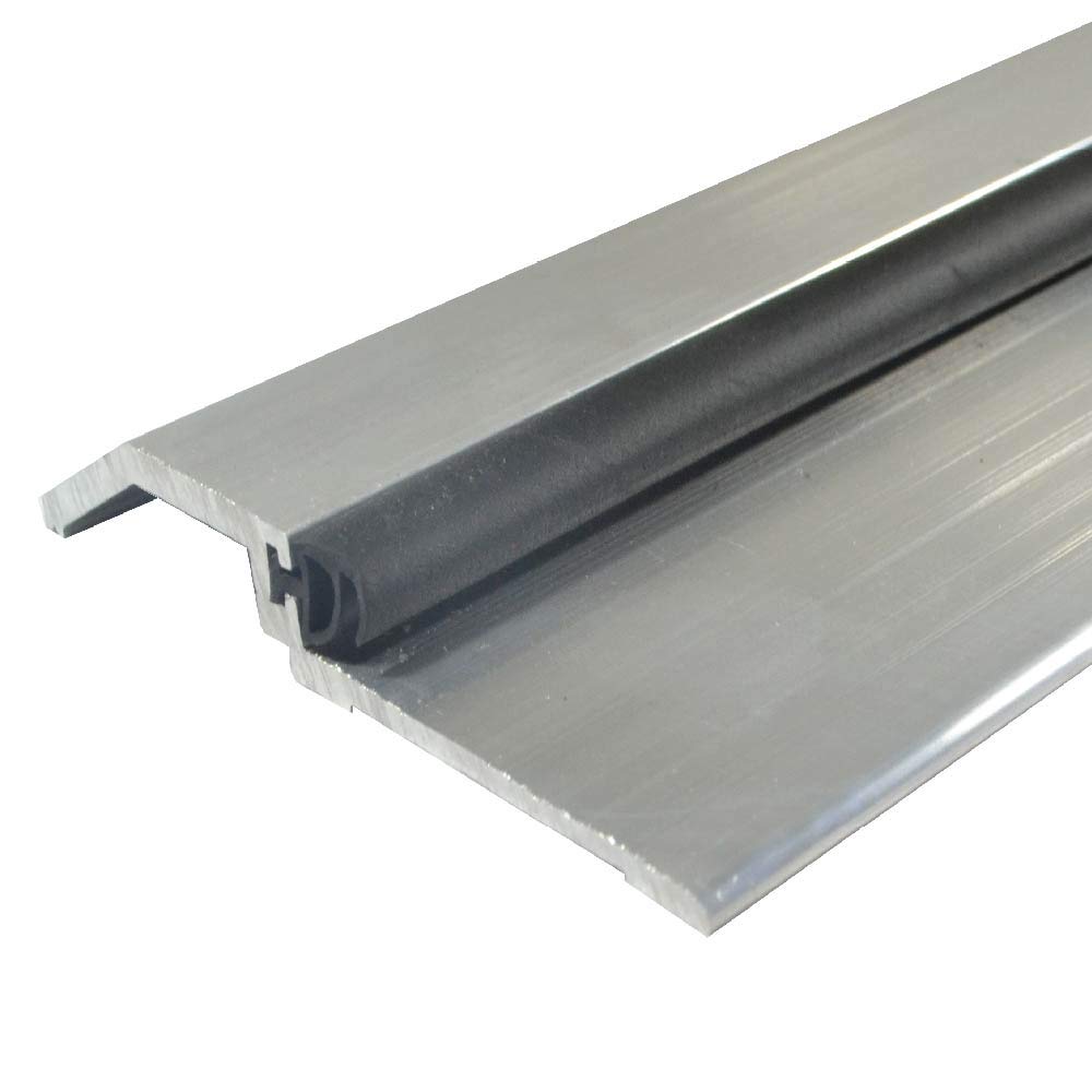 Mill Aluminum High Rabbeted Threshold/Saddle with Solid Rubber Extrusion (3465MA), FH #10 x 1-1/2'' Supplied, (3-11/16'' W x 1/2'' H x 72'' L)