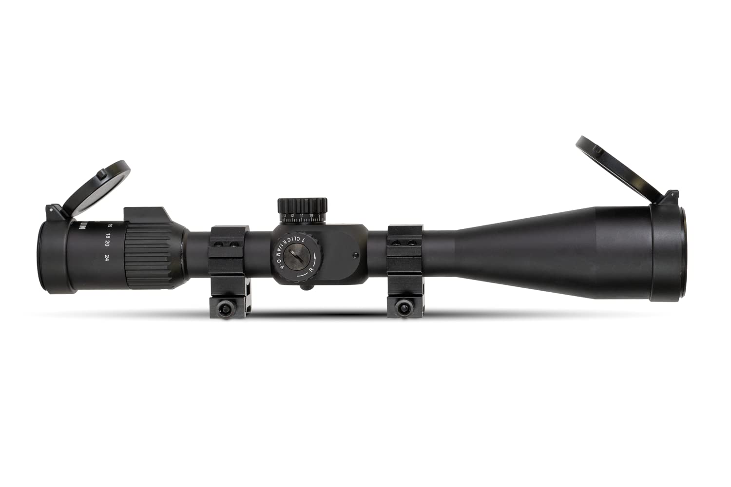 Monstrum G2 6-24x50 First Focal Plane FFP Rifle Scope with Illuminated Rangefinder Reticle and Parallax Adjustment | Black