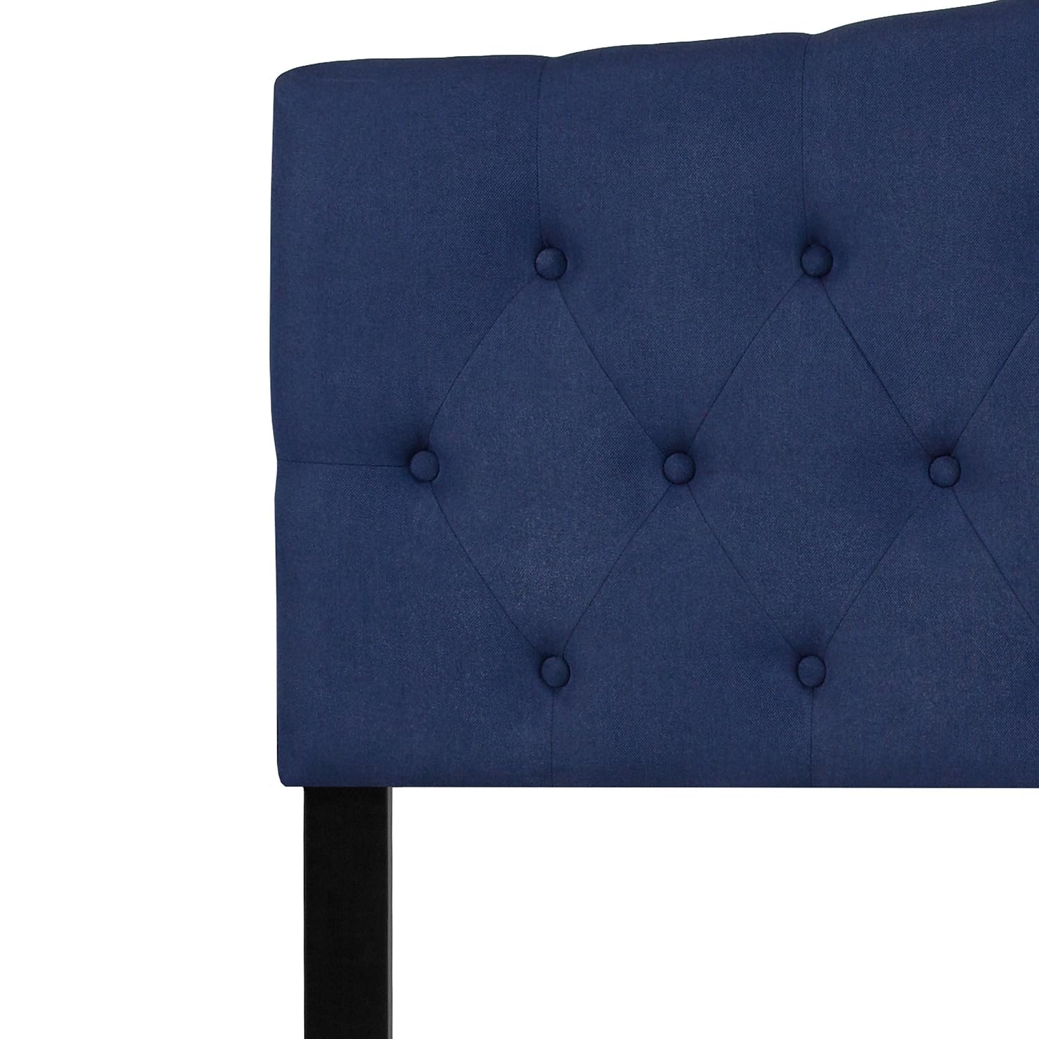 Flash Furniture Cambridge Tufted Upholstered Queen Size Headboard in Navy Fabric