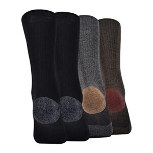 Timberland mens 4-pack Comfort Crew Casual Socks, Grey, 10 13 US