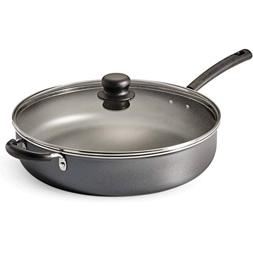 Tramontina PrimaWare 5-Quart Nonstick Covered Jumbo Cooker, Steel Gray