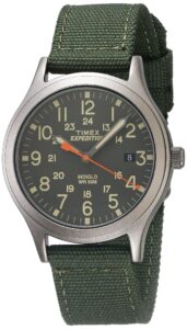 timex unisex tw4b13900 expedition scout 36mm green/black nylon strap watch