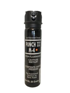 punch iii, foam pepper spray, flip top stream - 4 oz. (by aerko international)