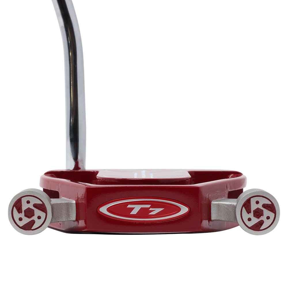 T7 Twin Engine Red Mallet Golf Putter Right Handed with Alignment Line Up Hand Tool 36 Inches XL Tall Lady Perfect for Lining up Your Putts