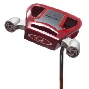 T7 Twin Engine Red Mallet Golf Putter Right Handed with Alignment Line Up Hand Tool 36 Inches Tall Men's Perfect for Lining up Your Putts