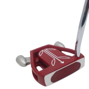 T7 Twin Engine Red Mallet Golf Putter Right Handed with Alignment Line Up Hand Tool 36 Inches Tall Men's Perfect for Lining up Your Putts