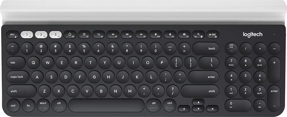 logitech K780 Multi-Device Wireless Keyboard for Computer, Phone and Tablet (Renewed)