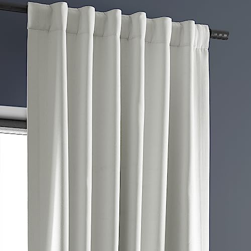 HPD Half Price Drapes Bellino Room Darkening Curtains 108 Inches Long Curtains for Bedroom & Living Room (1 Panel), 50W x 108L, Chalk Off White