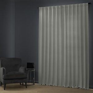 HPD Half Price Drapes Bellino Room Darkening Curtains 108 Inches Long Curtains for Bedroom & Living Room (1 Panel), 50W x 108L, Chalk Off White