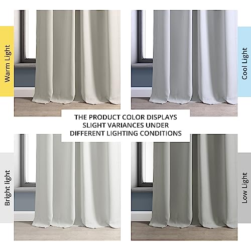 HPD Half Price Drapes Bellino Room Darkening Curtains 108 Inches Long Curtains for Bedroom & Living Room (1 Panel), 50W x 108L, Chalk Off White