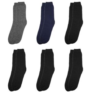 Falari 6-Pack Men's Winter Thermal Socks Ultra Warm For Cold Weather Out Door Activities