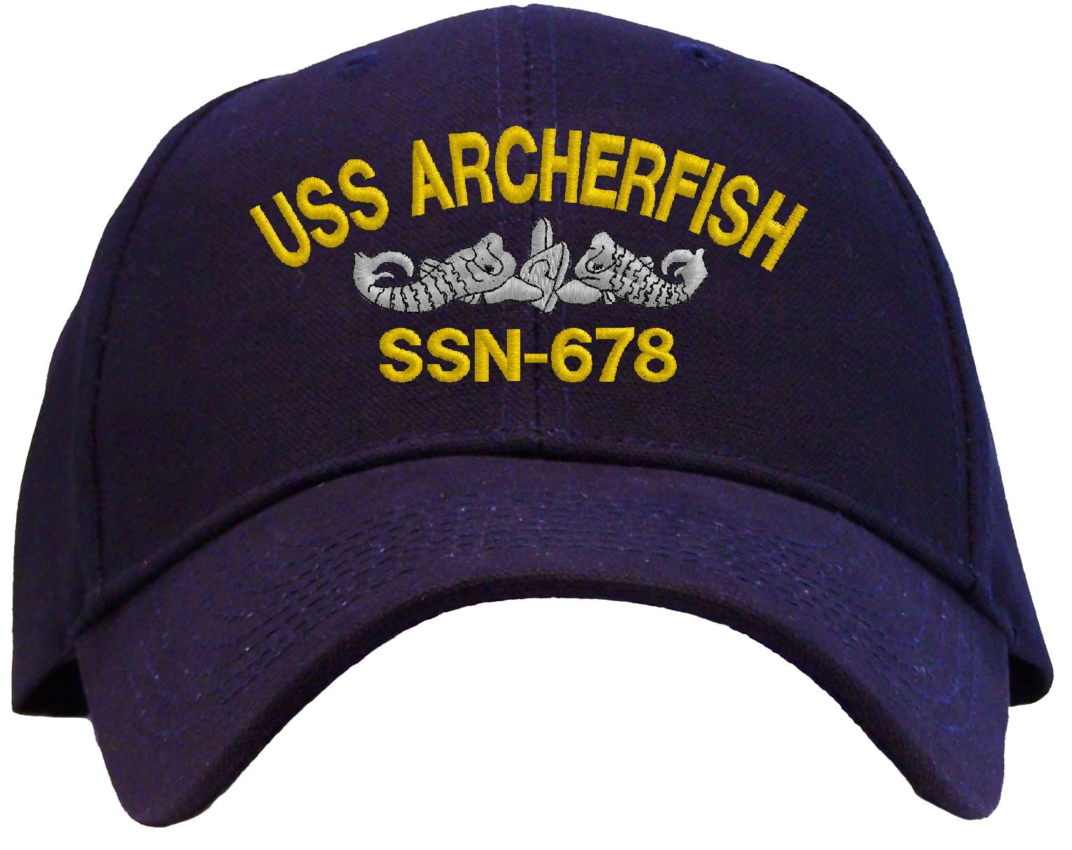 Spiffy Custom Gifts USS Archerfish SSN-678 Embroidered Pro Sport Baseball Cap Navy