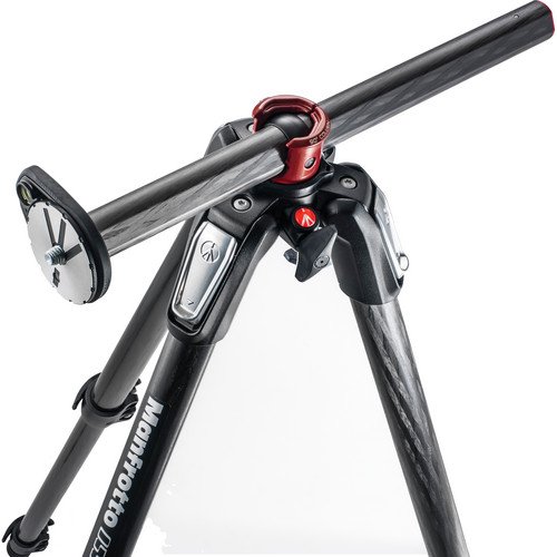 Manfrotto MT055CXPRO3 055 Carbon Fiber 3-Section Tripod with Horizontal Column (Black) Includes A Bonus ZAYKiR Tripod Strap Non-Slip with Two Quick-Release Loops (Black)