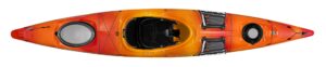 wilderness systems tsunami 125 - sit inside touring kayak - multiple storage options - 12.6 ft - mango