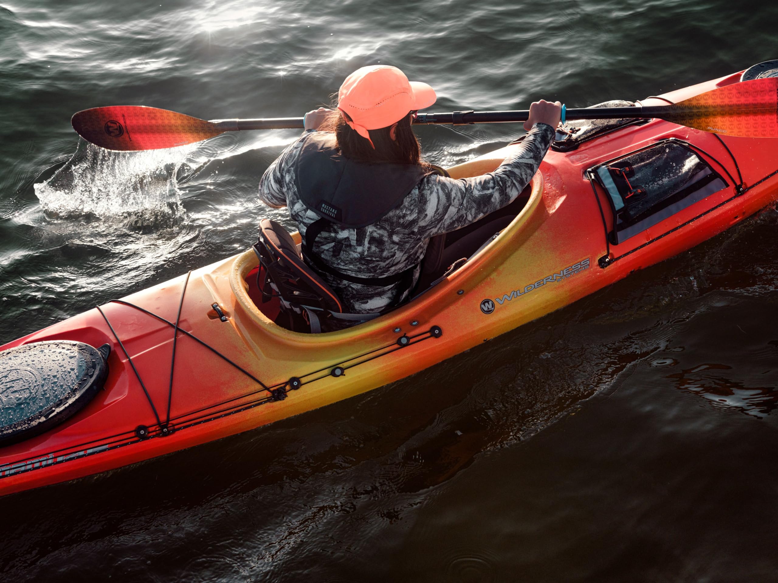 Wilderness Systems Tsunami 125 - Sit Inside Touring Kayak - Multiple Storage Options - 12.6 ft - Mango