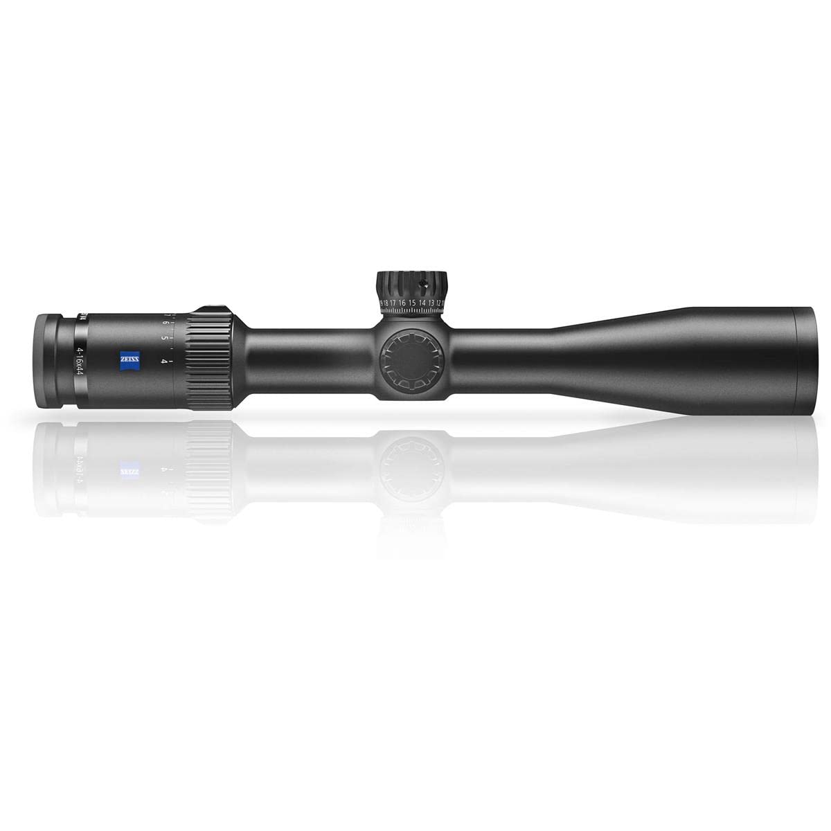 ZEISS Conquest V4 4-16x44 Riflescope with Z-Plex Reticle 20 Non-Illuminated with Side Parallax Adjustment and External Elevation Turret with Ballistic Stop - .25 MOA, Black