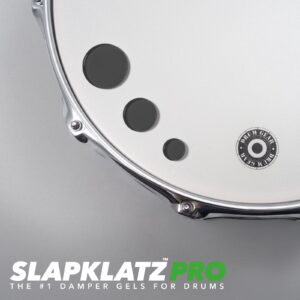 SlapKlatz Pro Drum dampeners - Black (10 pcs / 3 sizes) - Free case - Non-toxic