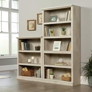 Sauder Miscellaneous Storage 3-Shelf Bookcase/ book shelf, Chalked Chestnut finish