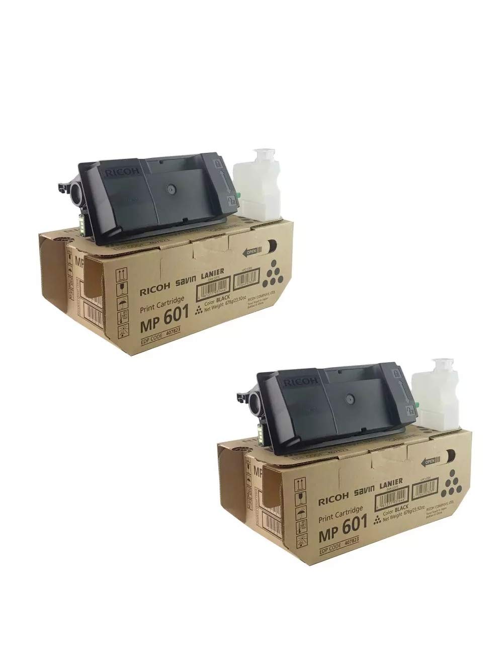 Ricoh 407823 Print Cartridge 2-Pack for MP 501, 601