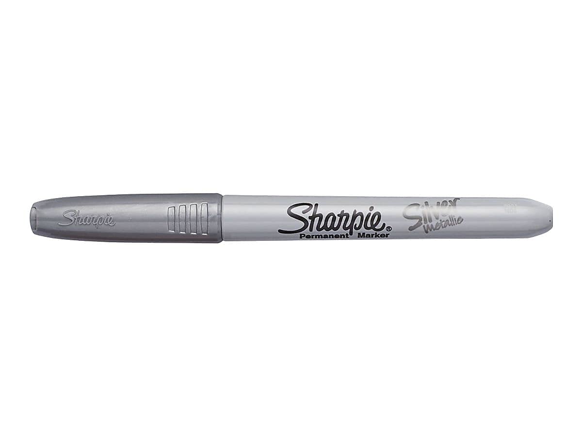 Sharpie 61659 Metallic Permanent Markers Fine Point Silver 36/Pack (9597)