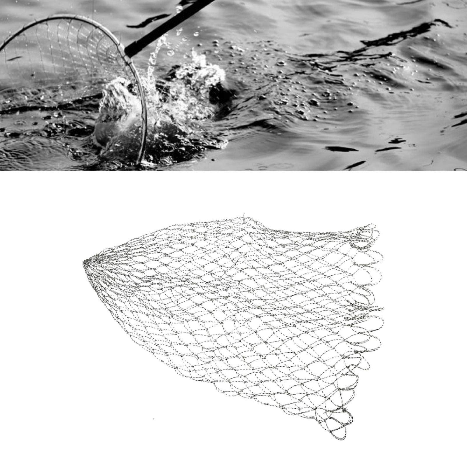 Carp Fishing Net Mesh Landing Net Fly Fishing Replacement Dia 40/50/60cm (60)