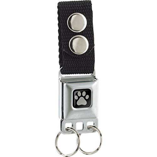 Buckle-Down Men's Keychain-Paw Print, Multicolor, One Size