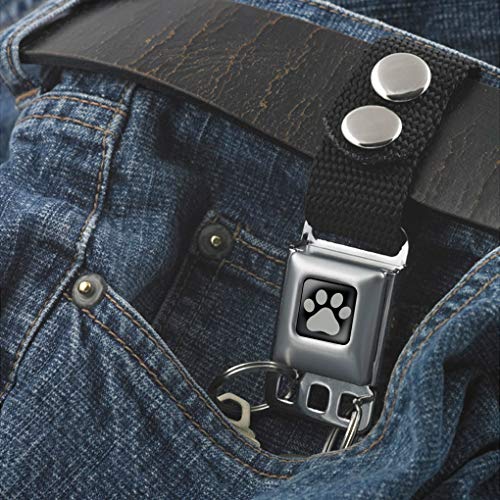 Buckle-Down Men's Keychain-Paw Print, Multicolor, One Size