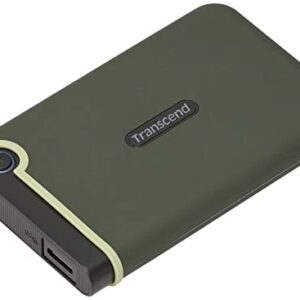 Transcend 2TB USB 3.1 Gen 1 StoreJet 25M3G SJ25M3G Rugged External Hard Drive TS2TSJ25M3G, Military Green