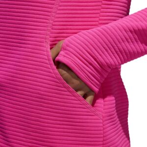 adidas Golf Women's Essential Textured Jacket, Small, Shock Pink