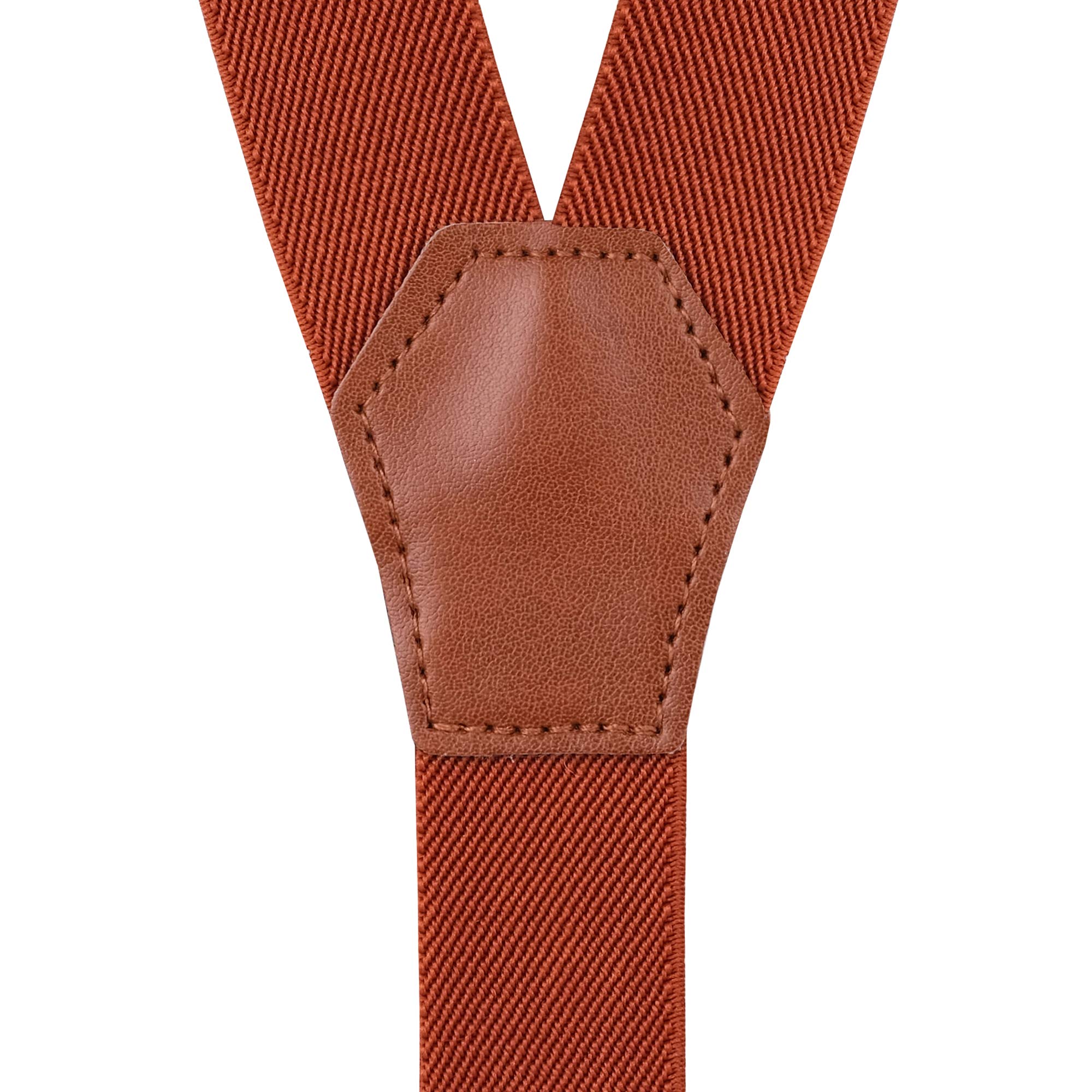 Action Ward Suspenders for Men | Y Back Elastic Suspender Braces (Brown Rust,1Pack)