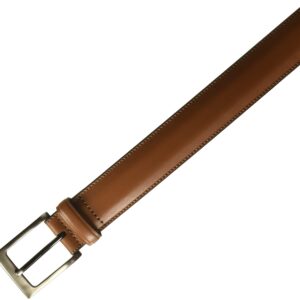 Perry Ellis Leather Men's Belt (Sizes 30-54 Inches Big & Tall), Timothy Cognac, 36