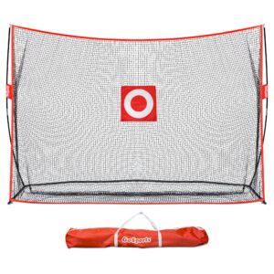 GoSports 10 ft x 7 ft Golf Practice Hitting Net - Personal Driving Range for Indoor or Outdoor Practice