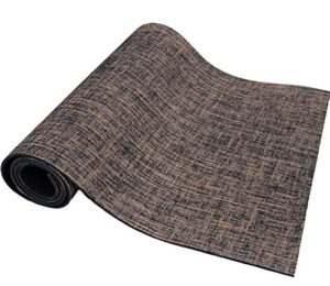 100% eco-friendly hemp yoga mat - double sided - non-toxic/non-slip (brown)