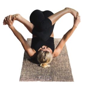 100% Eco-friendly Hemp Yoga Mat - Double Sided - Non-Toxic/Non-slip (Brown)