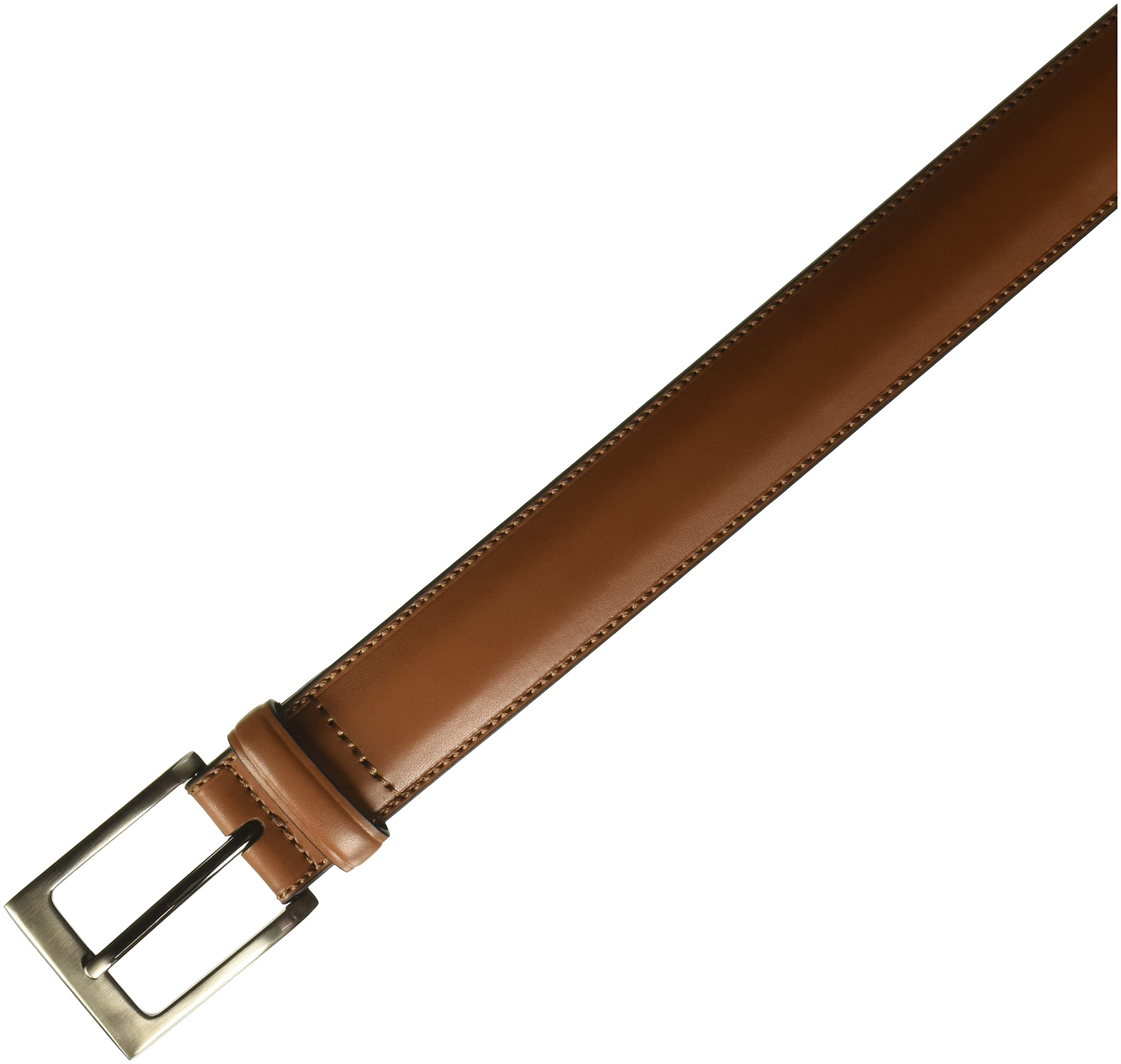 Perry Ellis Leather Men's Belt (Sizes 30-54 Inches Big & Tall), Timothy Cognac, 34