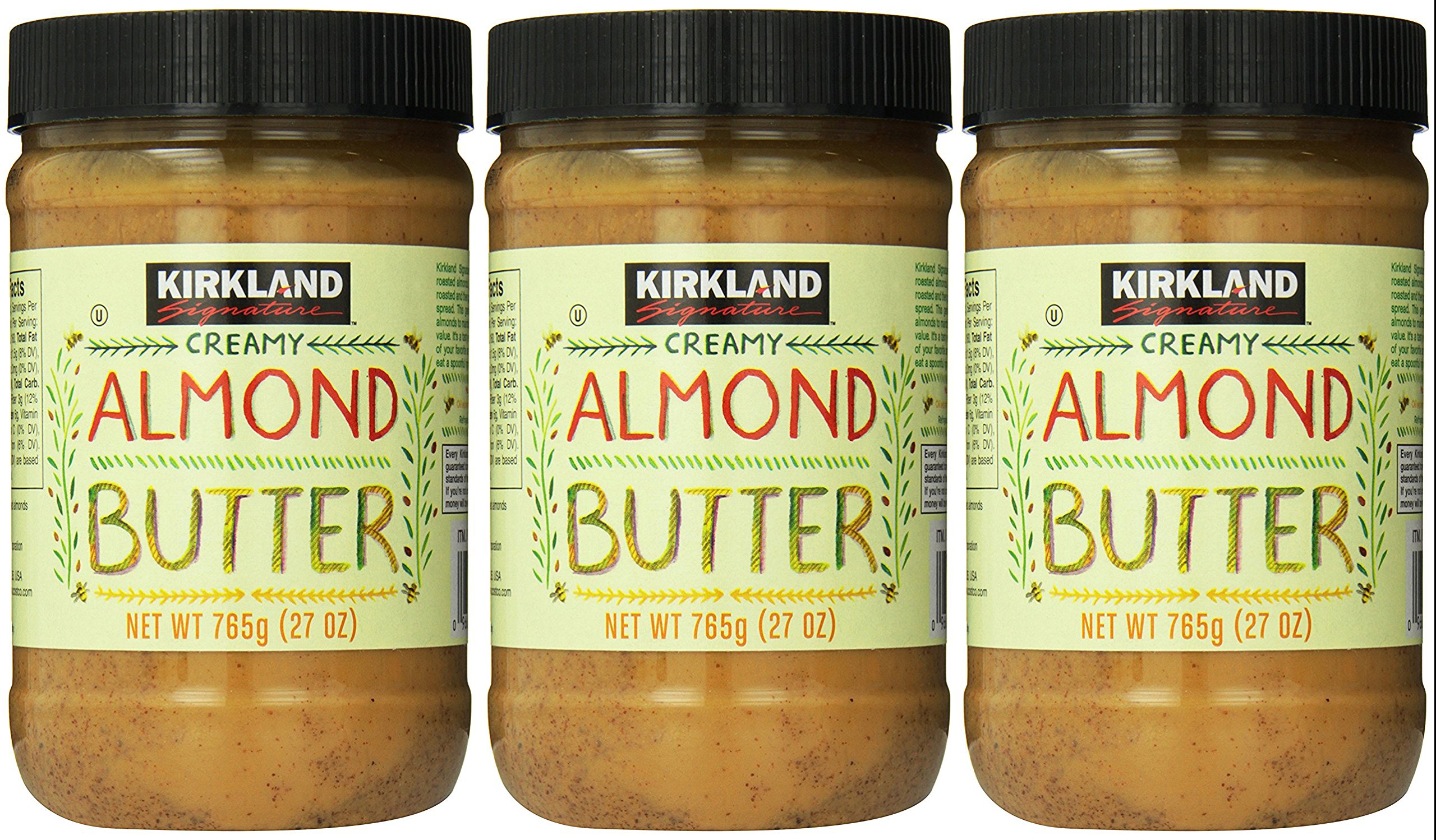 Kirkland Signature - Creamy Almond Butter, 27 Ounce - 3 Jars