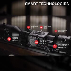 ATN X-Sight 4K Pro Smart Day/Night Hunting Scope w/ Ballistics Calc, 3864x2218 Resolution, Video Record, Wi-Fi, 18hrs+ Battery