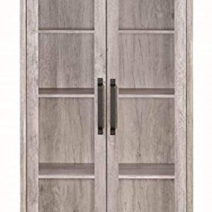 Coaster Home Furnishings Alejo 2-door Tall Cabinet Grey Driftwood