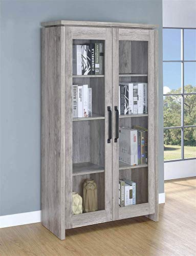 Coaster Home Furnishings Alejo 2-door Tall Cabinet Grey Driftwood