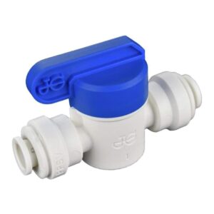 Speedfit 1/4 Inch Shut Off Valve, Push to Connect Plastic Plumbing Fitting, PPSV040808WP (10)