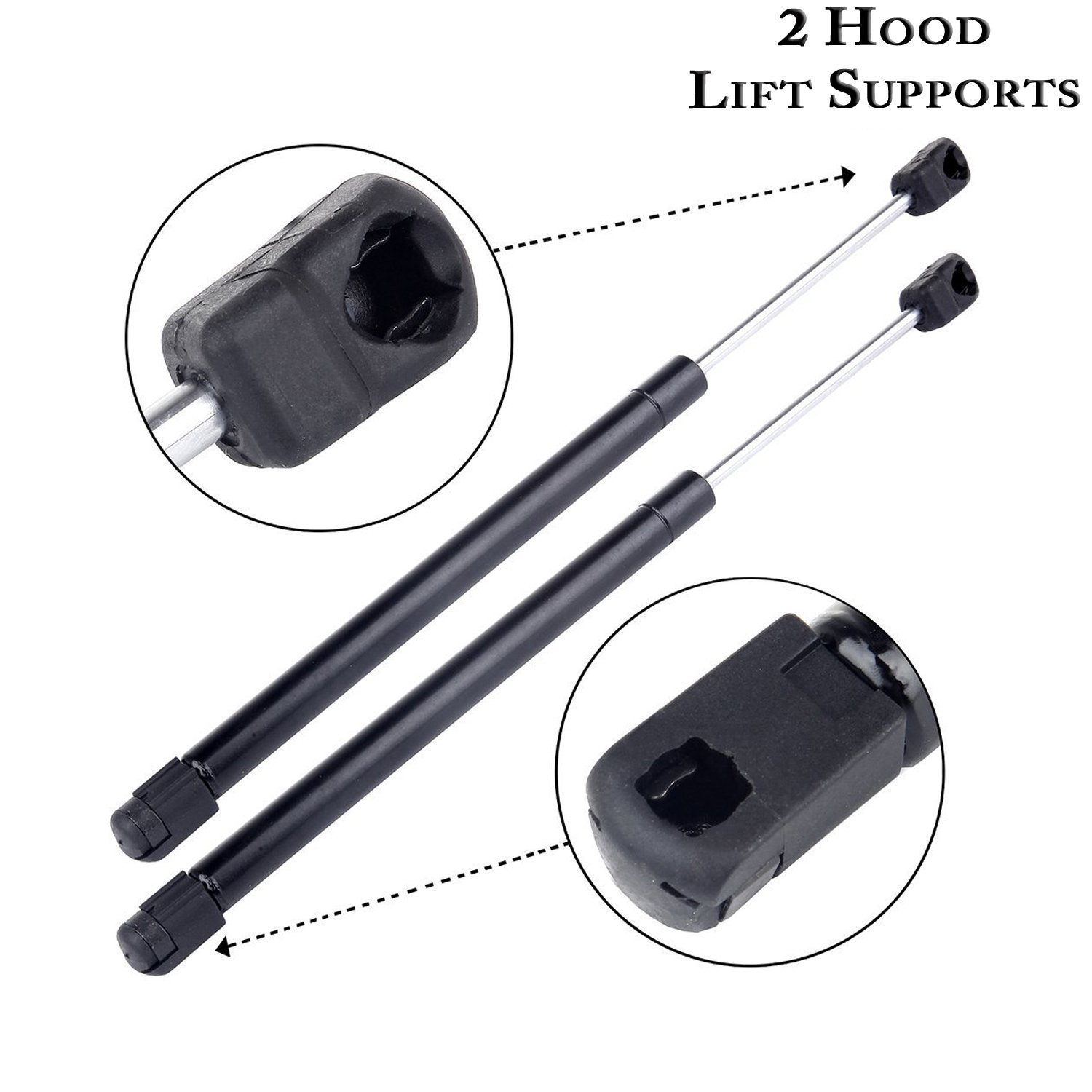 2 Pack Front Hood SG404016 8195691 Lift Support Struts Prop Rods Shocks for 1997-2006 Ford Expedition,1995-2004 Ford F-150 Ford F-250 Compatible with 4478 Lift Support Struts