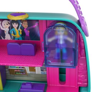 Polly Pocket 2-in-1 Playset, Travel Toy with 2 Micro Dolls & Surprise Accessories, Pocket World Mini Mall Escape Purse Compact