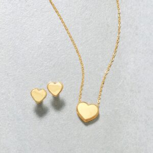 Ross-Simons 18kt Yellow Gold Heart Stud Earrings