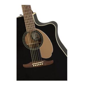 Fender Redondo Player Acoustic Guitar, with 2-Year Warranty, Jetty Black, Walnut Fingerboard