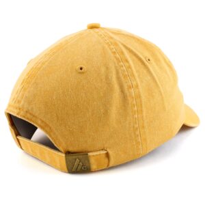 Trendy Apparel Shop Established 1955 Embroidered 69th Birthday Gift Pigment Dyed Washed Cotton Cap - Mango