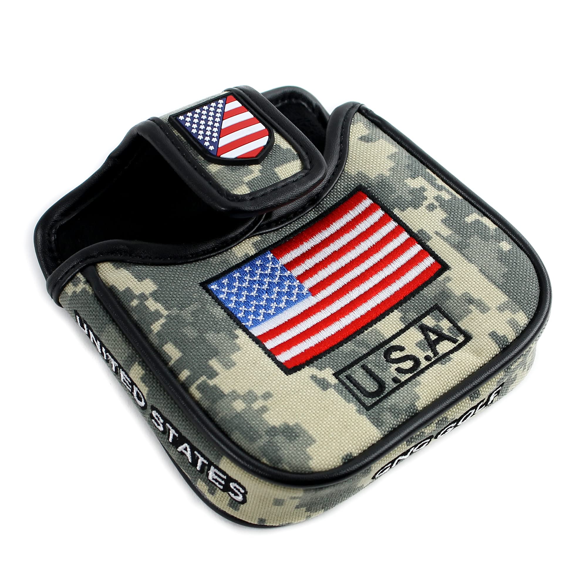 CNC GOLF Heavy Duty Magnetic USA Military Mallet Putter Cover for Scotty Cameron Odyssey 2ball Taylormade