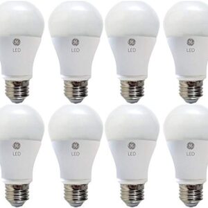 GE Lighting LED A19 Light Bulb with Medium Base, 9-Watt, Soft White, 8-Pack, Non-dimmable