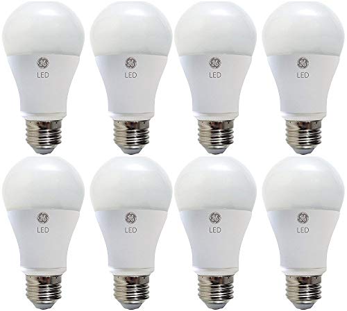 GE Lighting LED A19 Light Bulb with Medium Base, 9-Watt, Soft White, 8-Pack, Non-dimmable